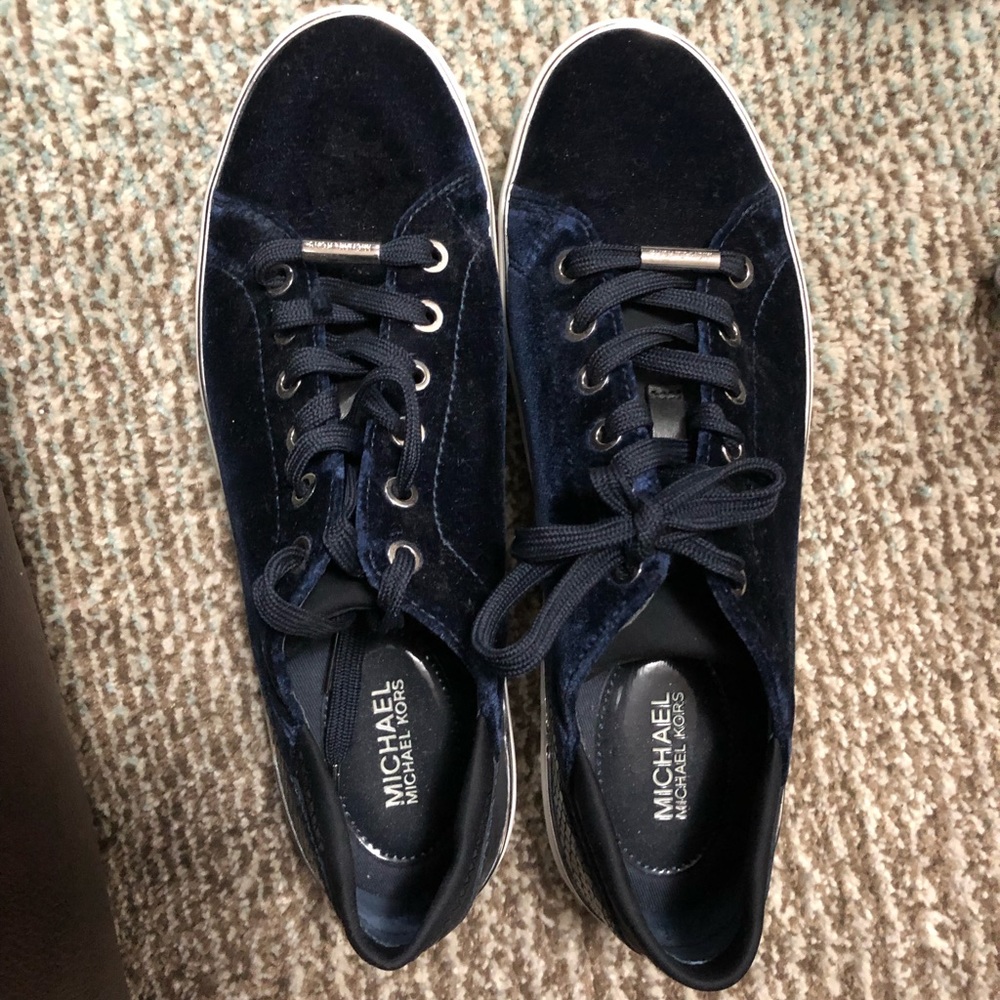 Michael kors velvet sneakers!!